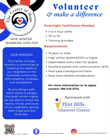 Overnight Facilitator Flyer